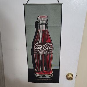 Coca-Cola Red and Black Bottle Art
